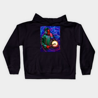 Musician Plays Talking Drum - African Kids Hoodie